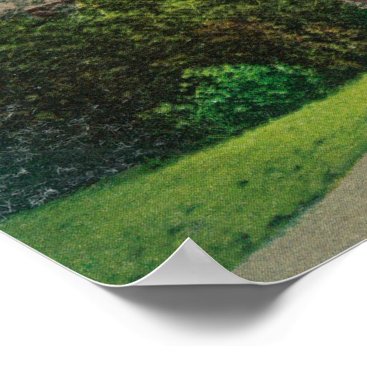 Poster Vue extérieure de Hearst Hall, U de CA (Coin)