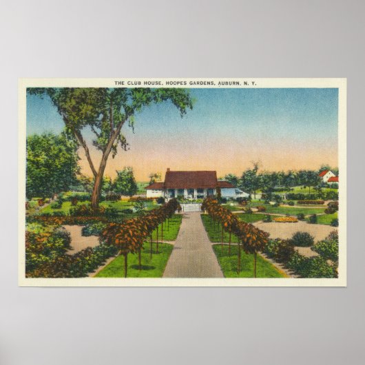 Poster Vue extérieure de Hoopes Gardens Club House (Devant)