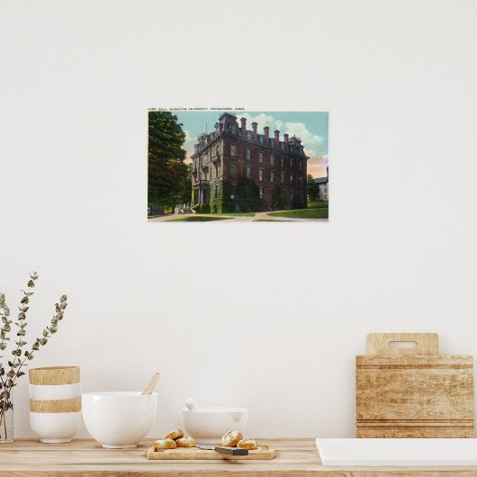 Poster Vue extérieure de Judd Hall, Wesleyan University (Cuisine)