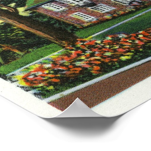 Poster Vue extérieure de Kendrick Hall, Vassar College (Coin)