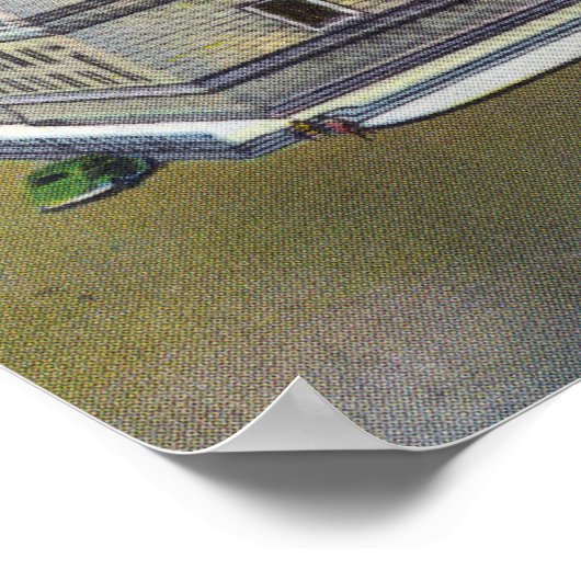 Poster Vue extérieure de la bibliothèque publique (Coin)