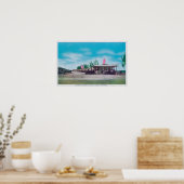 Poster Vue extérieure de la cour automobile touristique (Cuisine)