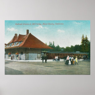 Poster Vue extérieure de la gare