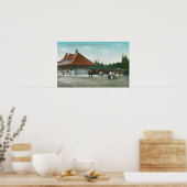 Poster Vue extérieure de la gare (Cuisine)