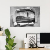 Poster Vue extérieure de la gare de ferry (Bureau à domicile)