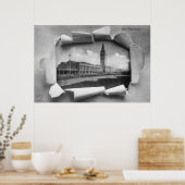 Poster Vue extérieure de la gare de ferry (Cuisine)