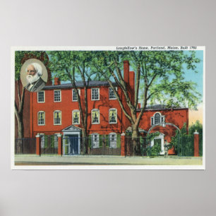 Poster Vue extérieure de la maison 2 de Longfellow