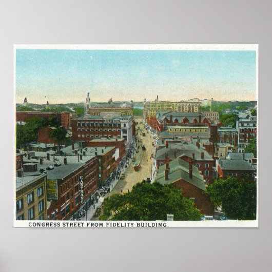 Poster Vue extérieure de la maison de Longfellow (Devant)