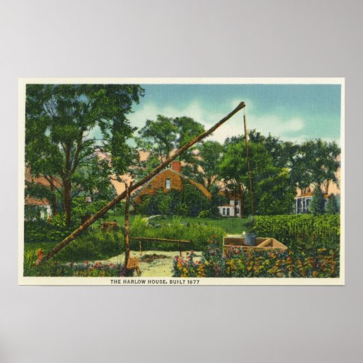 Poster Vue extérieure de la maison Old Harlow # 2 (Devant)