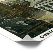 Poster Vue extérieure de la maison personnalisée (Coin)