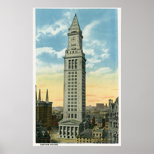 Poster Vue extérieure de la maison personnalisée (Devant)