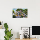 Poster Vue extérieure de la plus vieille maison de ville (Bureau à domicile)