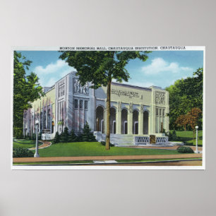 Poster Vue extérieure de la salle commémorative Norton