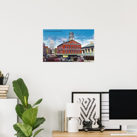 Poster Vue extérieure de la salle Faneuil (Bureau à domicile)