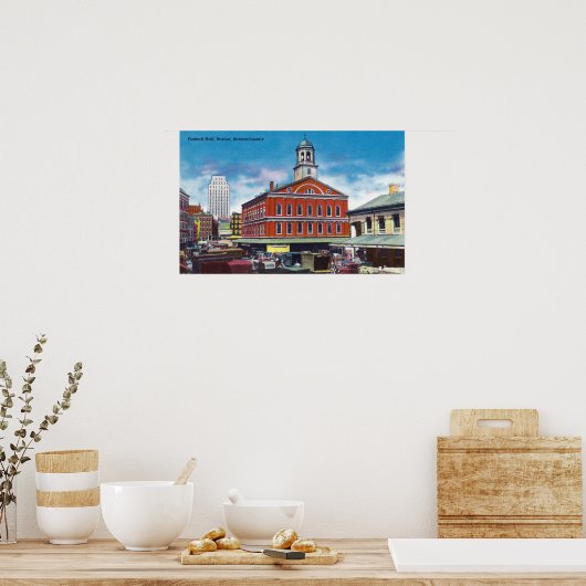 Poster Vue extérieure de la salle Faneuil (Cuisine)