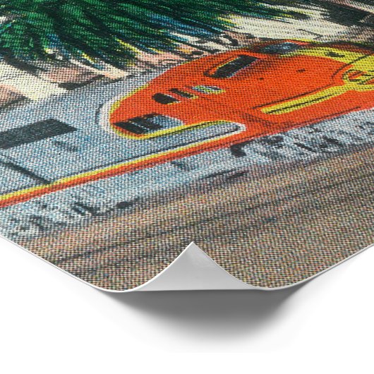 Poster Vue extérieure de la station Père Noël Fe (Coin)