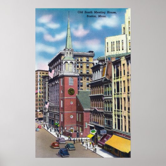 Poster Vue extérieure de l'ancienne salle de réunion du S (Devant)