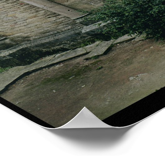 Poster Vue extérieure de l'apsidiole de l'abbaye (Coin)