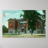 Poster Vue extérieure de l'école de grammaire (Devant)