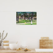 Poster Vue extérieure de l'école de Washington (Cuisine)