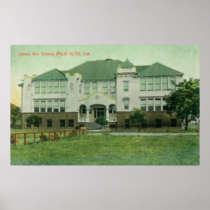 Poster Vue extérieure de l'école Lytton Avenue