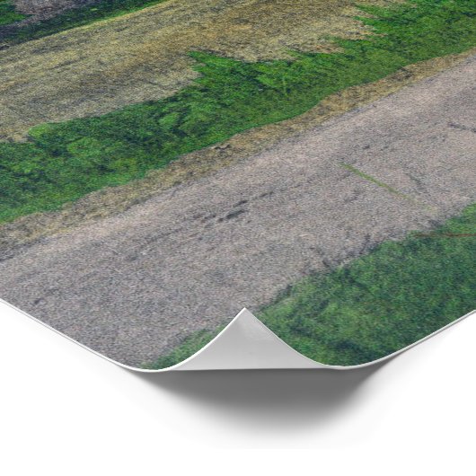 Poster Vue extérieure de l'école publique (Coin)