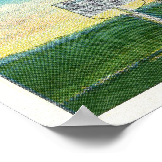 Poster Vue extérieure de l'édifice d'époque (Coin)