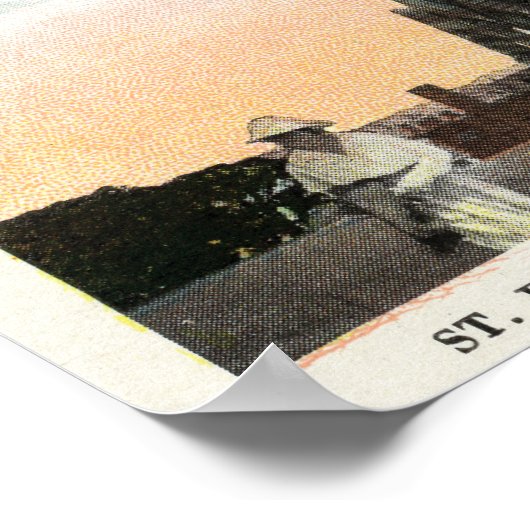 Poster Vue extérieure de l'église Saint-Paul (Coin)