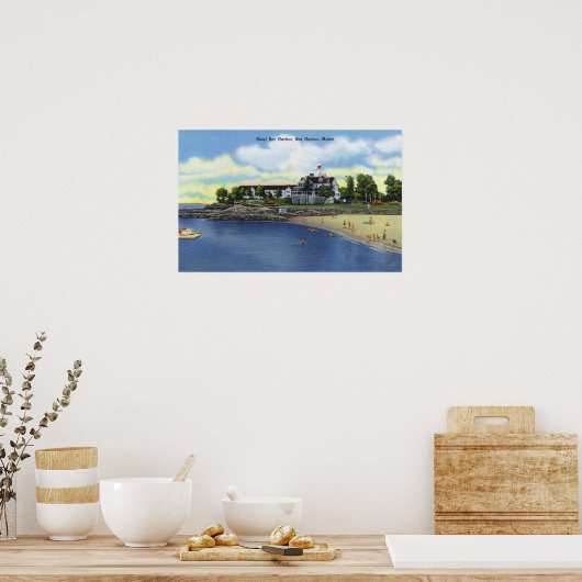 Poster Vue extérieure de l'hôtel Bar Harbour (Cuisine)