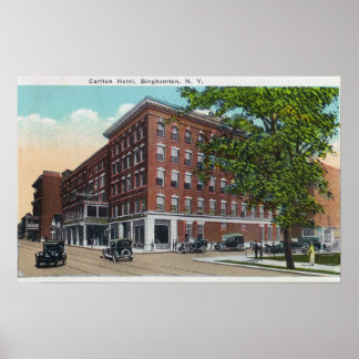 Poster Vue extérieure de l'hôtel Carlton