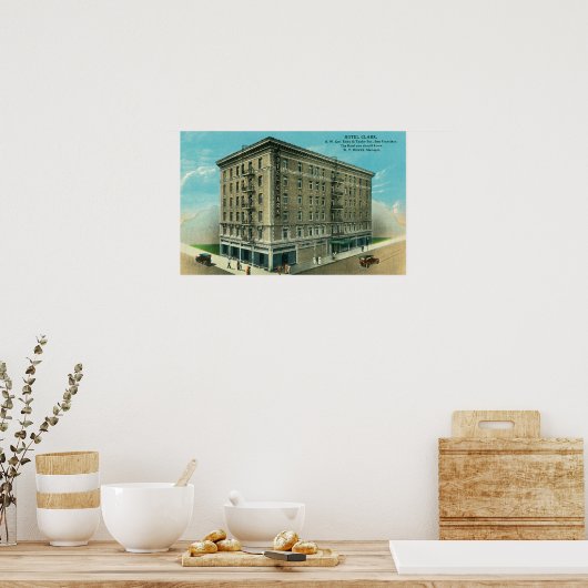 Poster Vue extérieure de l'hôtel Clark (Cuisine)