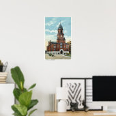 Poster Vue extérieure de l'hôtel de ville (Bureau à domicile)