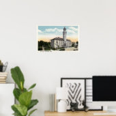 Poster Vue extérieure de l'hôtel de ville (Bureau à domicile)