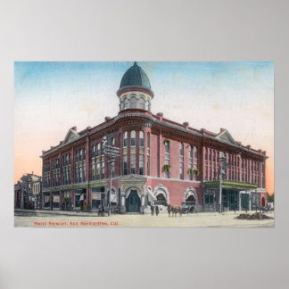 Poster Vue extérieure de l'hôtel Stewart