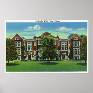 Poster Vue extérieure de Rockefeller Hall, Vassar
