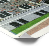 Poster Vue extérieure de Taylor Hall, Vassar College (Coin)