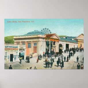 Poster Vue extérieure des bains de Sutro