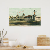 Poster Vue extérieure des bains (Los Banos) (Cuisine)