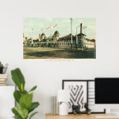 Poster Vue extérieure des bains (Los Banos) (Bureau à domicile)