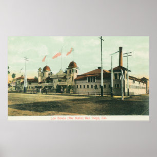 Poster Vue extérieure des bains (visibilité directe