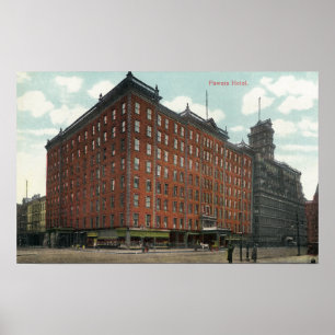 Poster Vue extérieure d'hôtel de puissances
