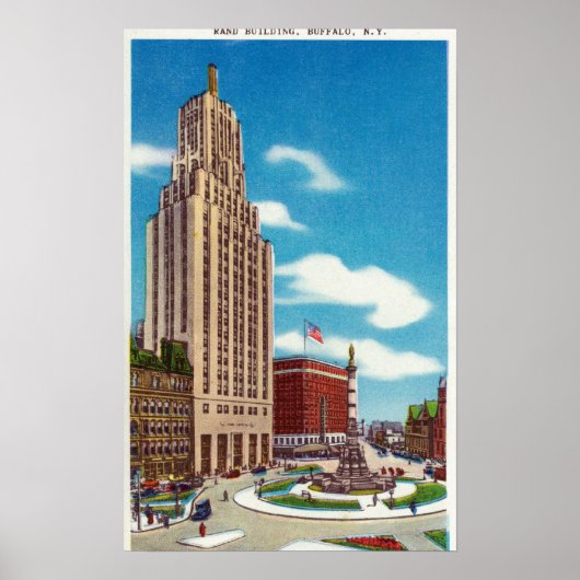 Poster Vue extérieure du bâtiment de la Rand (Devant)