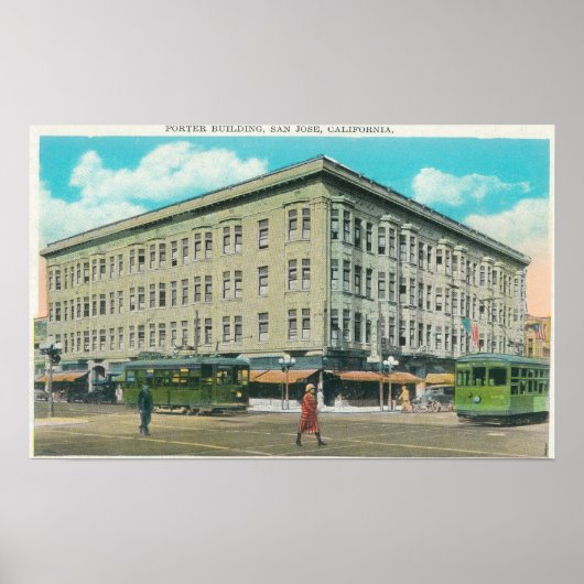 Poster Vue extérieure du bâtiment Porter (Devant)