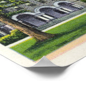 Poster Vue extérieure du Boardman Hall et de la bibliothè (Coin)