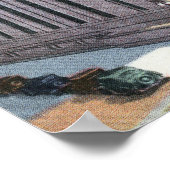 Poster Vue extérieure du bureau de poste # 2 (Coin)