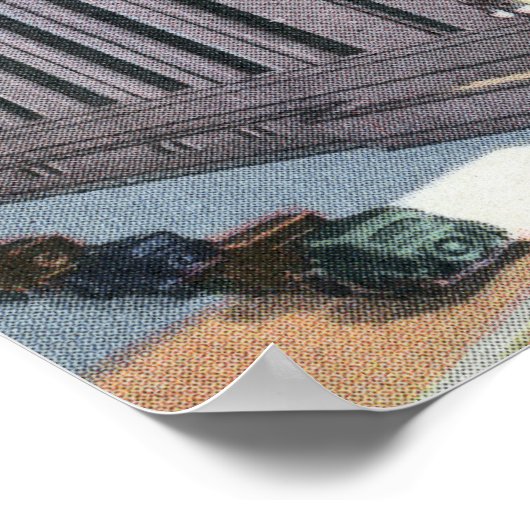 Poster Vue extérieure du bureau de poste # 2 (Coin)