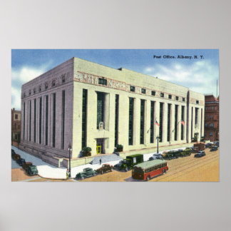 Poster Vue extérieure du bureau de poste # 2