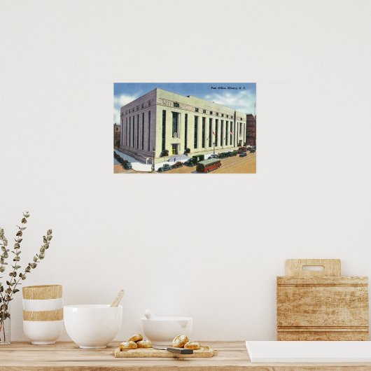 Poster Vue extérieure du bureau de poste # 2 (Cuisine)