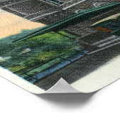 Poster Vue extérieure du bureau de poste 4 (Coin)