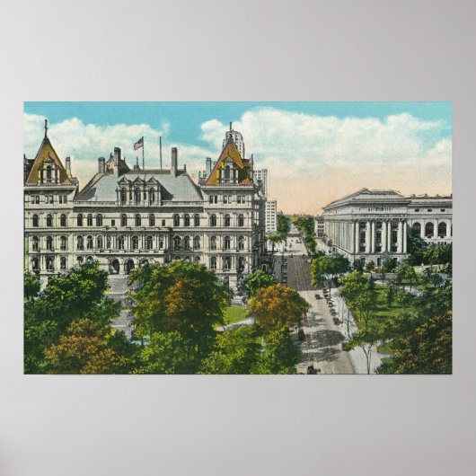Poster Vue extérieure du Capitole de l'État et de l'éduca (Devant)